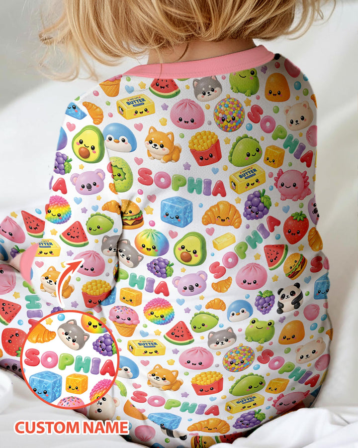 Just A Girl Who Loves Squishies Custom Name Bamboo Convertible Zippy