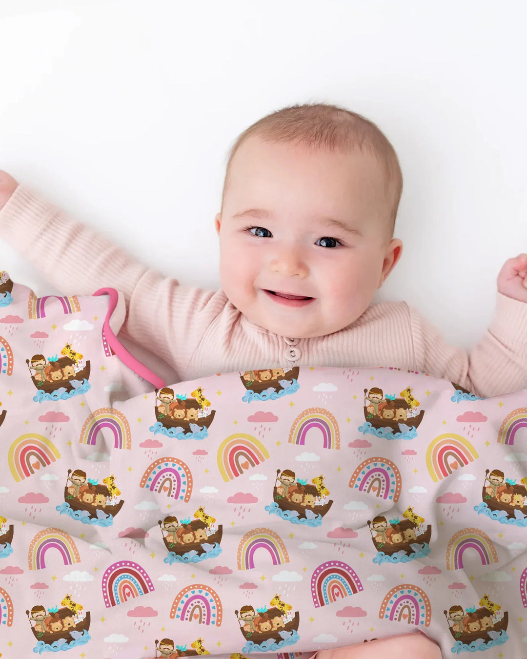 Noah’s Ark & God’s Rainbow Promise Blanket