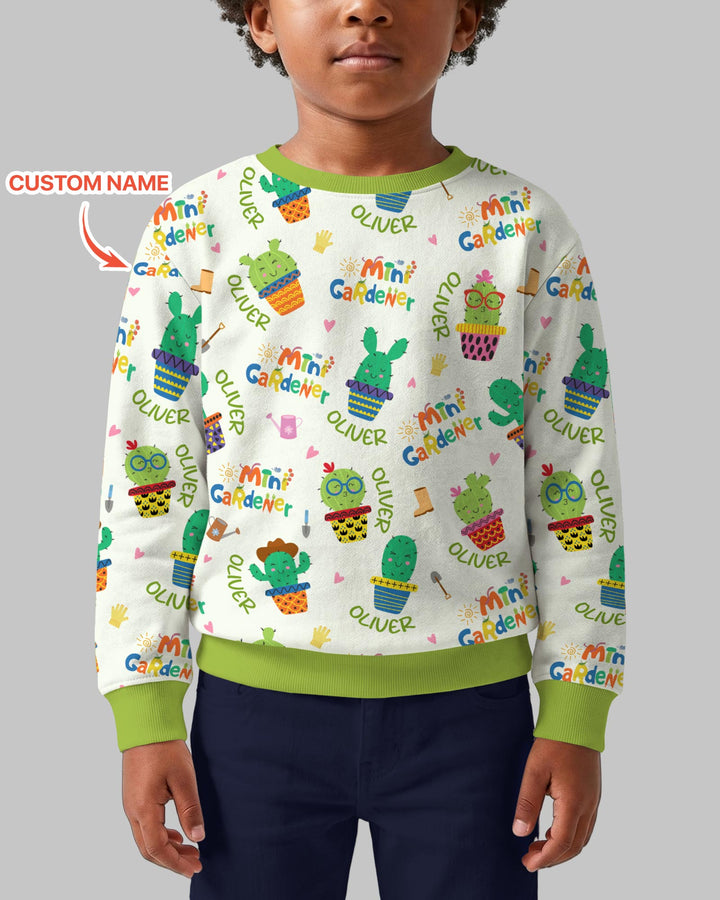 Custom Name Mini Gardener Crewneck Sweatshirt