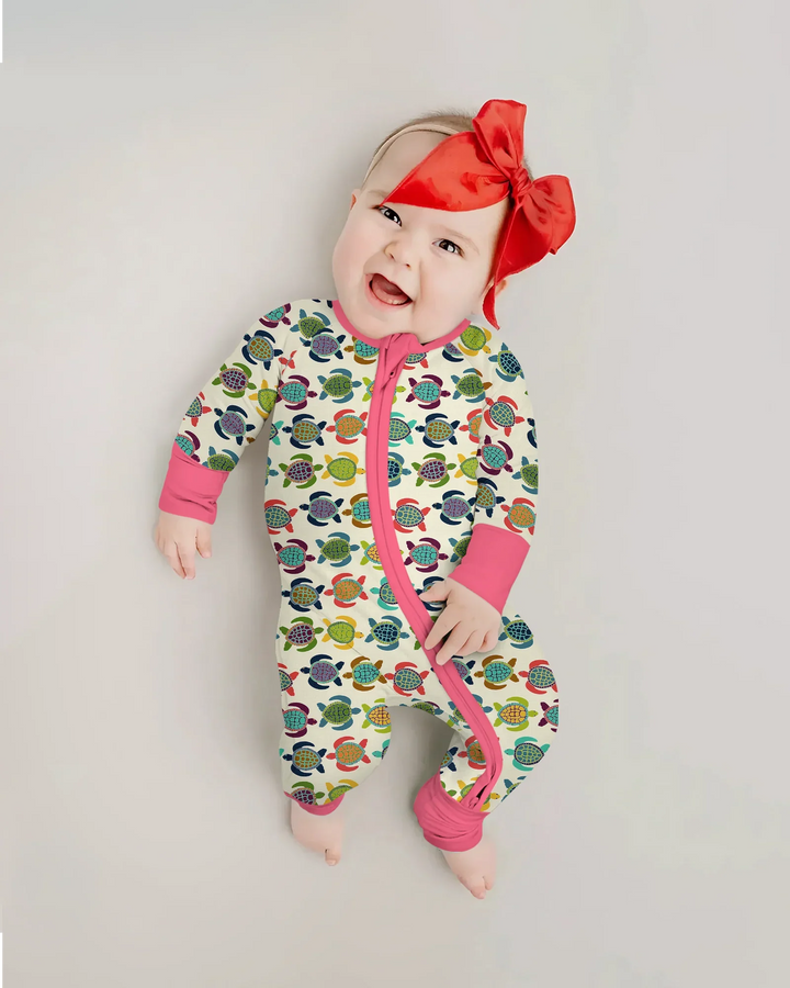 Happy Turtle Parade Bamboo Convertible Zippy