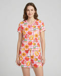 Sweet New Year Bamboo Women Short Sleeve Short Pajama Set