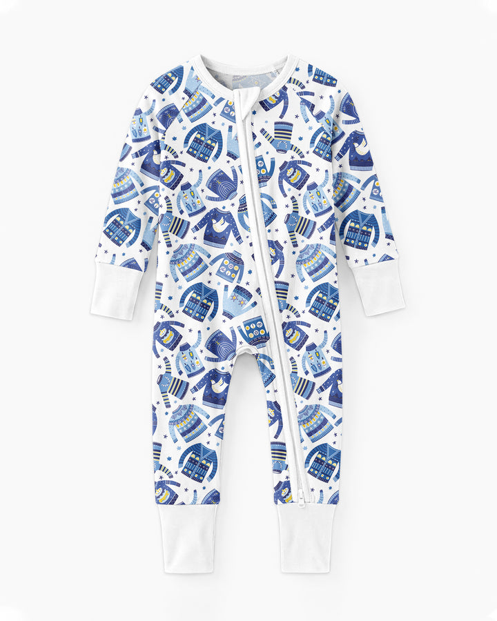 Cute Hanukkah Jumpers Bamboo Convertible Zippy