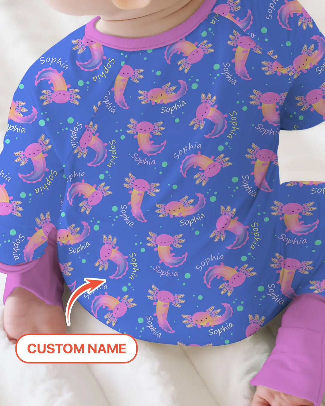 Gerippte Babykleidung mit individuellem Foto - Weich &amp; Skizzenhaft