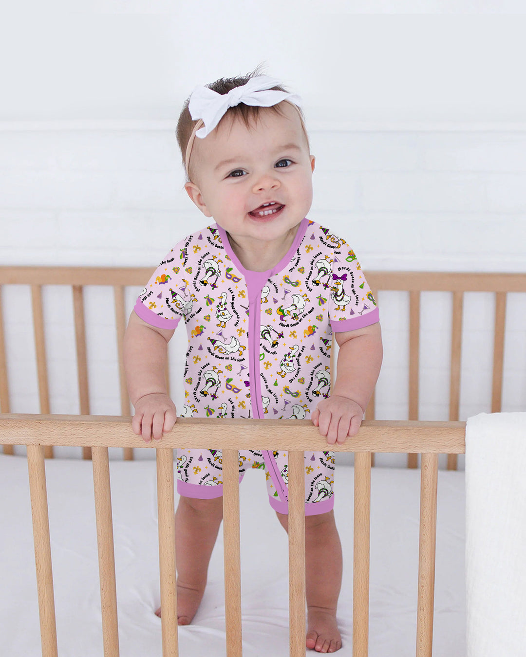 Mardi Gras Silly Goose Shorty Zippy