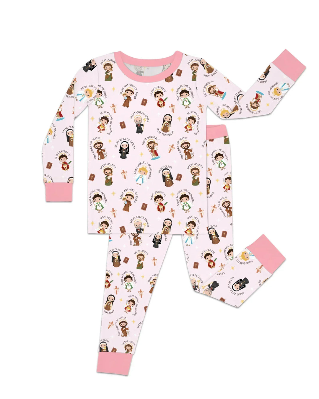 Saints in the Clouds Two Piece Long Sleeve Pajama Set