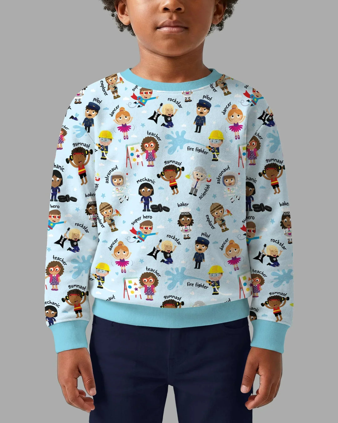Sudadera de cuello redondo Bamboo Template