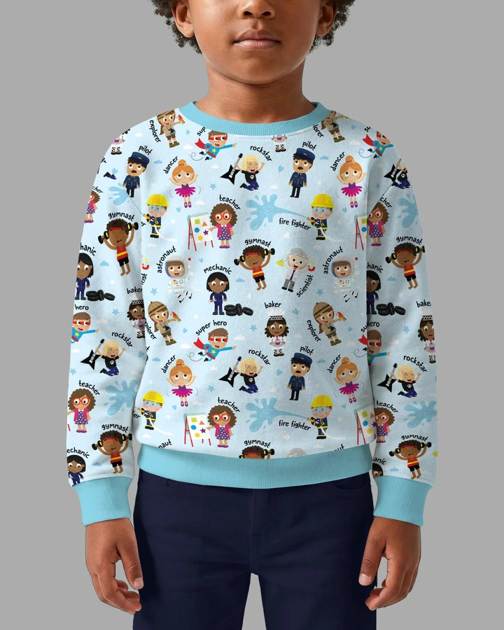 Sudadera de cuello redondo Bamboo Template