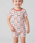 Patriotic Coquette Bamboo Two Piece Short Sleeve Shorts Pajama Set
