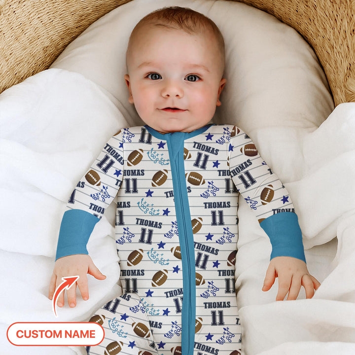 Custom Name Football Time Convertible Zippy