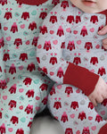 Dachshund Is My Valentine Bamboo Two Piece Long Sleeve Pajama Set