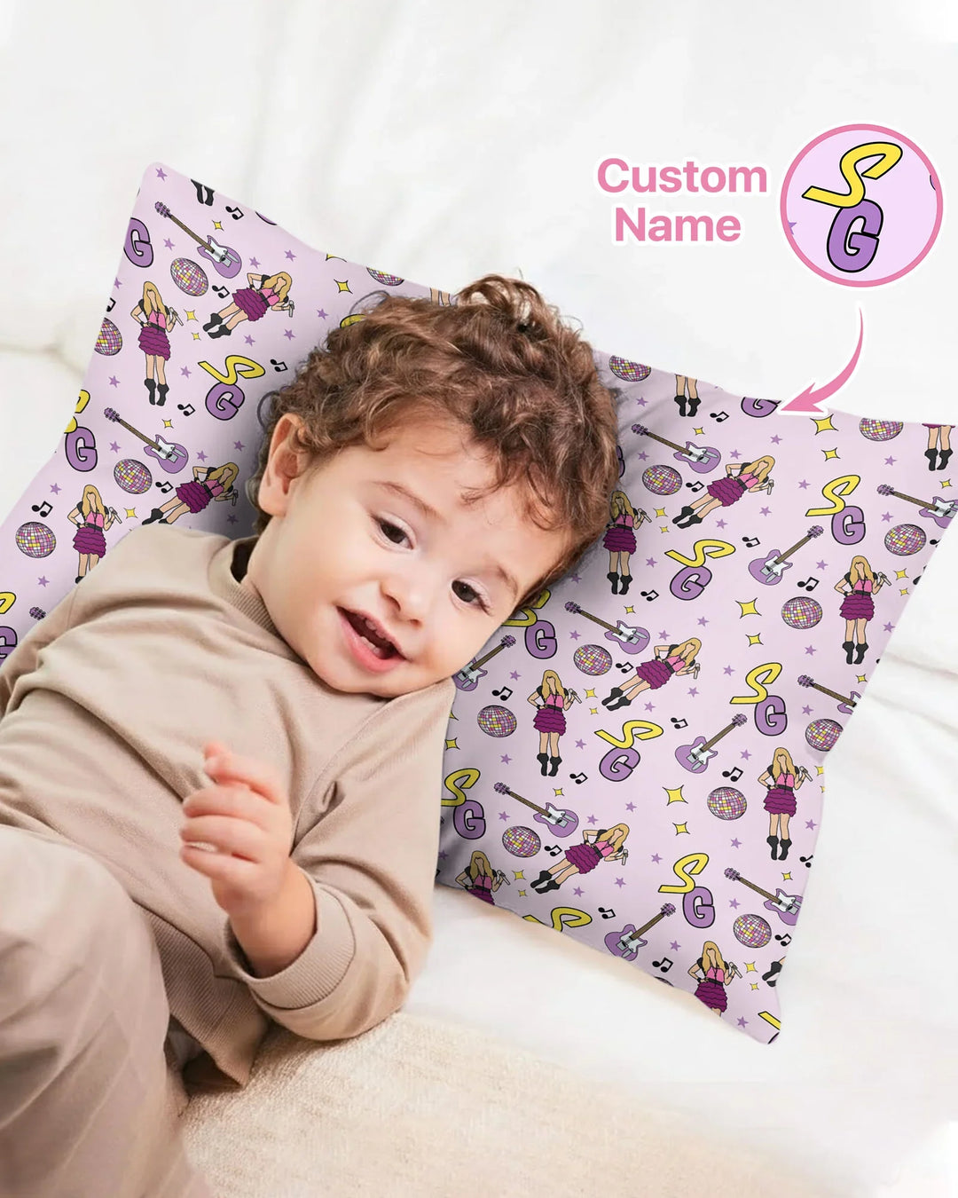 Custom Name Mini Rockstar Pillow Case