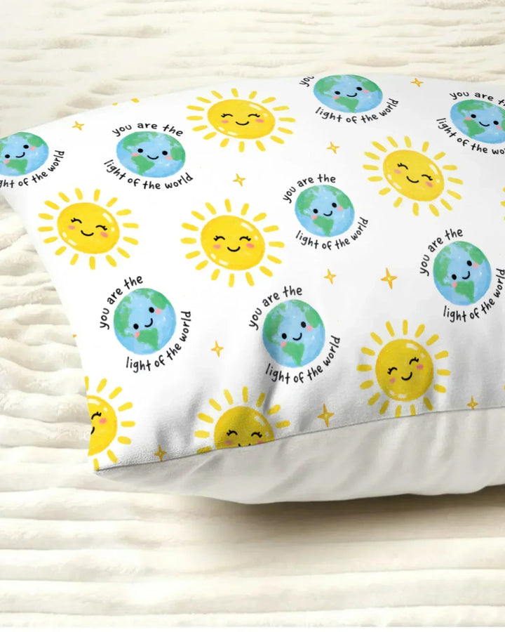 Mateo 5:14 Funda de Almohada de Bambú Luz del Mundo