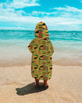 Kente Vibes Family Matching Bamboo Swim Poncho