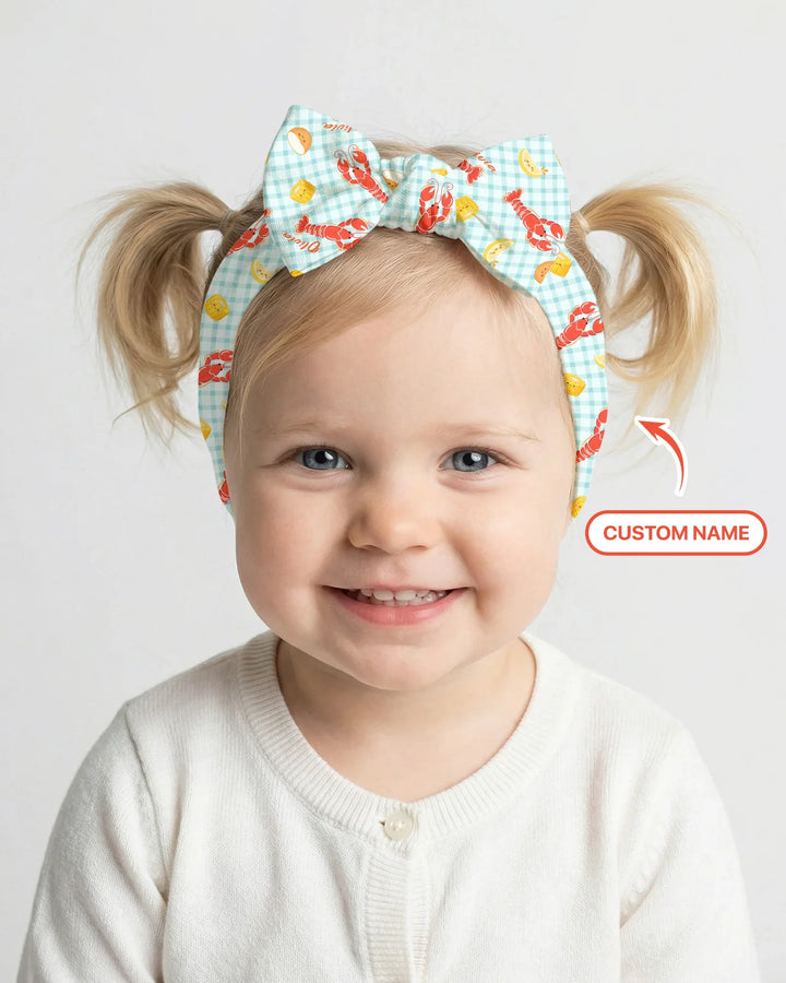 Diadema Preppy personalizada para la temporada de cangrejos