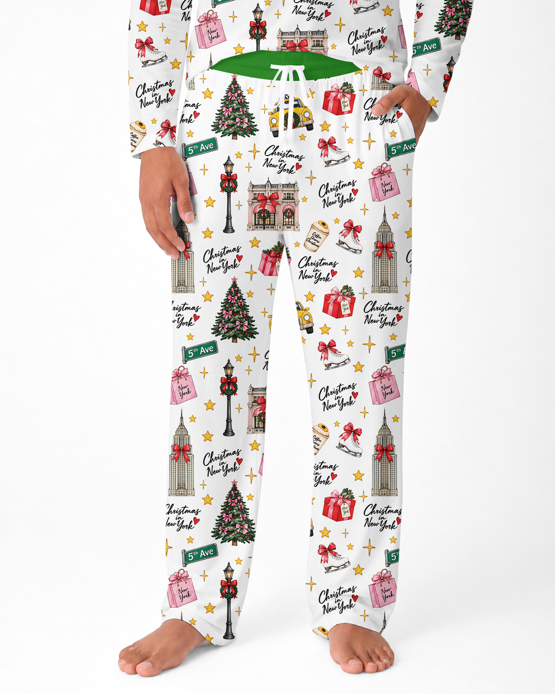 Christmas In NYC Bamboo Men's Pajama Set