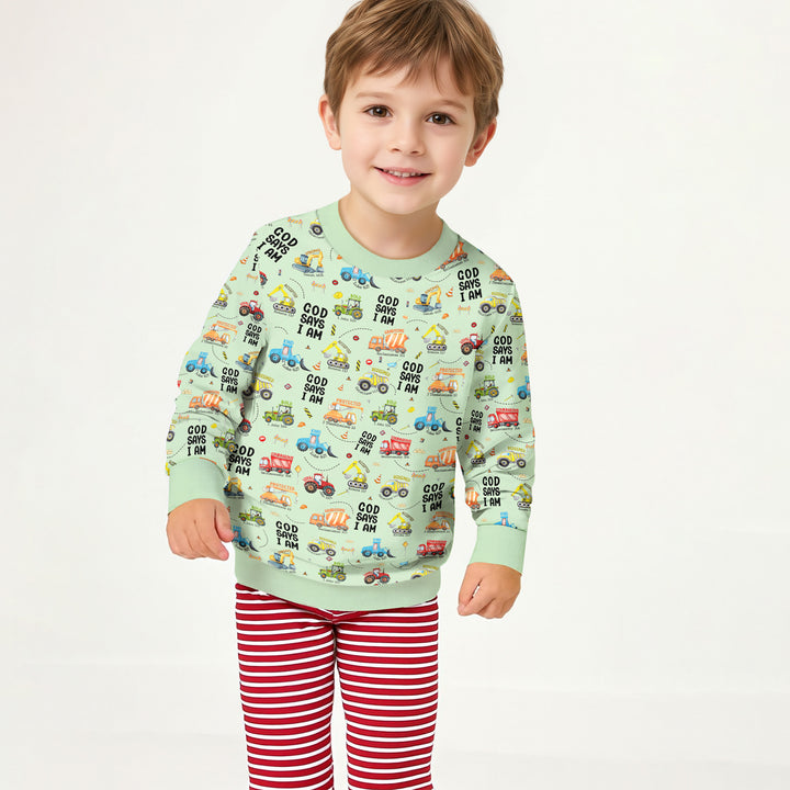 God Says I Am Boy Crewneck Sweatshirt