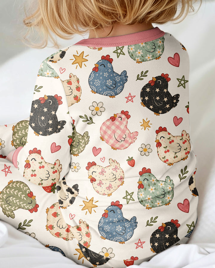 Playful Farm Chicken Bamboo Convertible Zippy