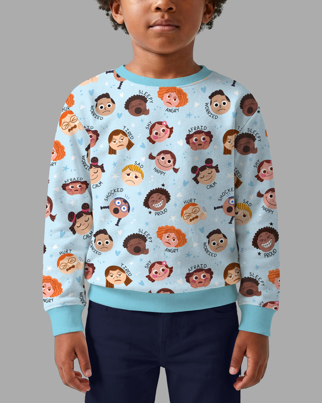 Sweatshirt mit Rundhalsausschnitt aus Bambusfaser