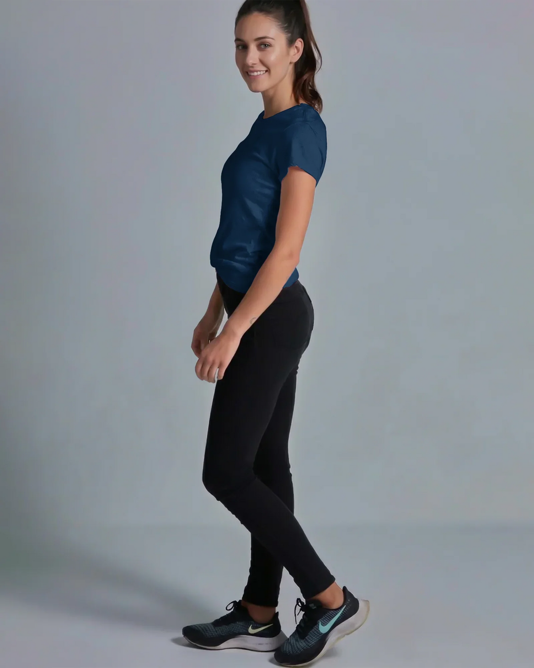 Solid Color Bamboo Women T-Shirt
