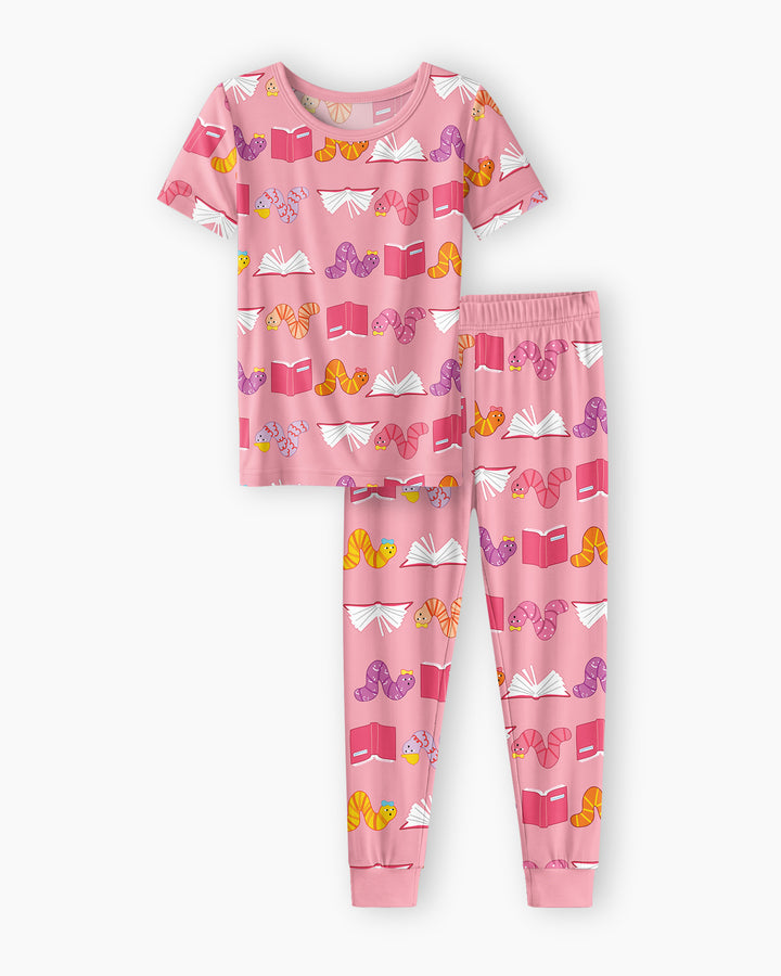 Zweiteiliges, kurzärmliges Pyjama-Set mit Marienkäfern