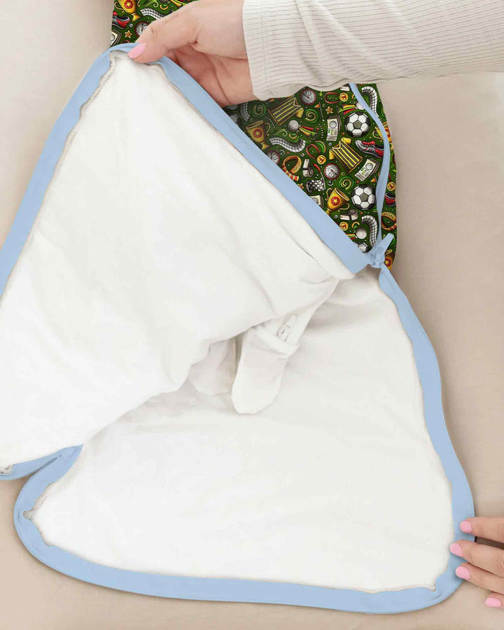 Green Soccer All-Star Bamboo Sleep Bag