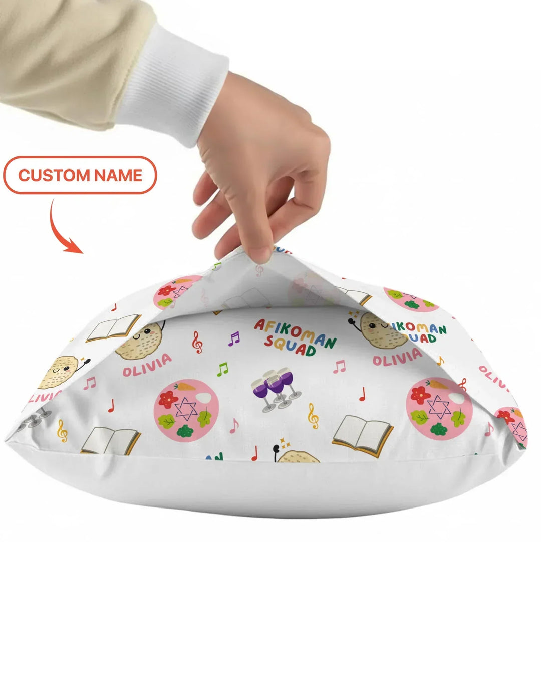 Custom Name Passover Afikoman Squad Pillow Case
