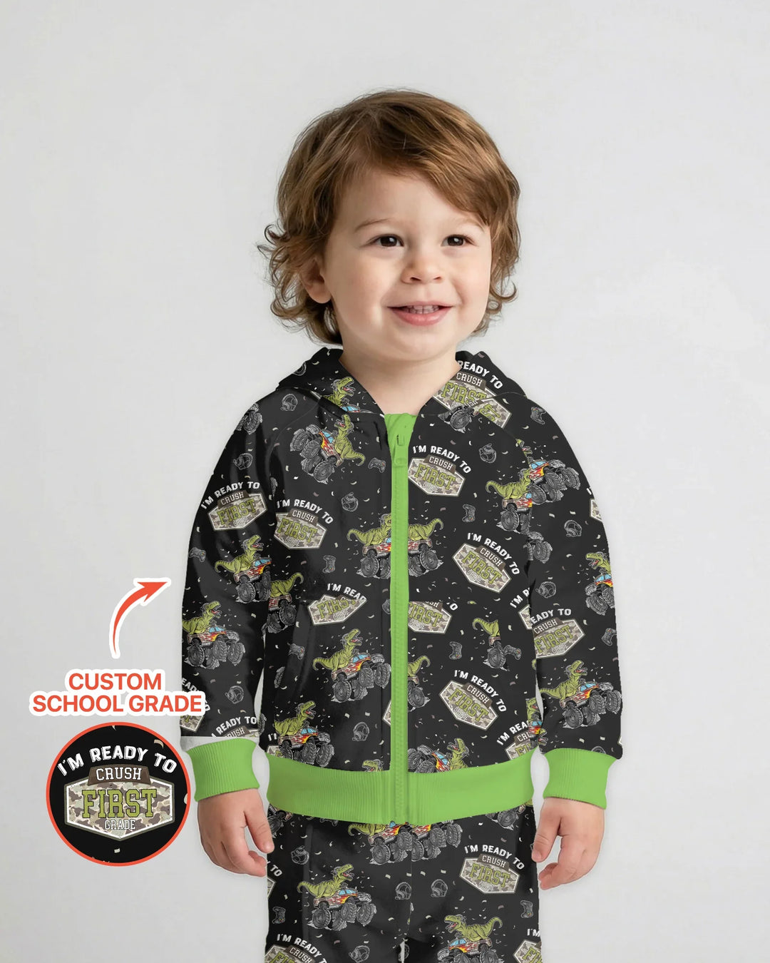 Sudadera con capucha y cremallera de bambú personalizada