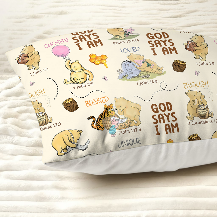 God Says I Am – Little Blessings Pillow Case