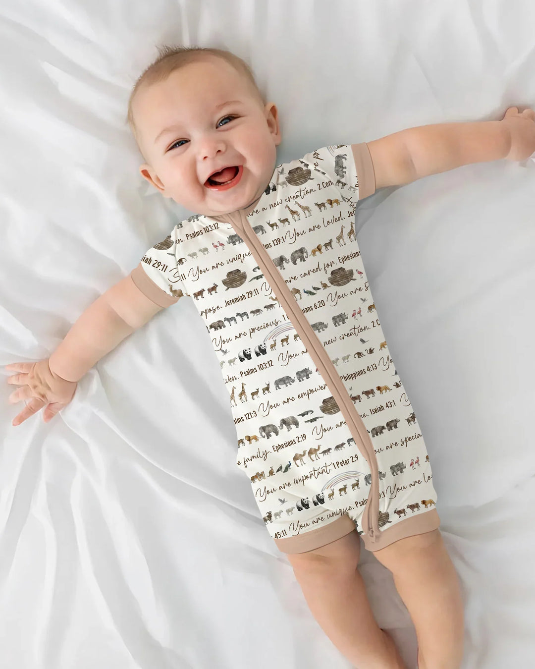 Biblical Noah's Ark Bamboo Shorty Zippy