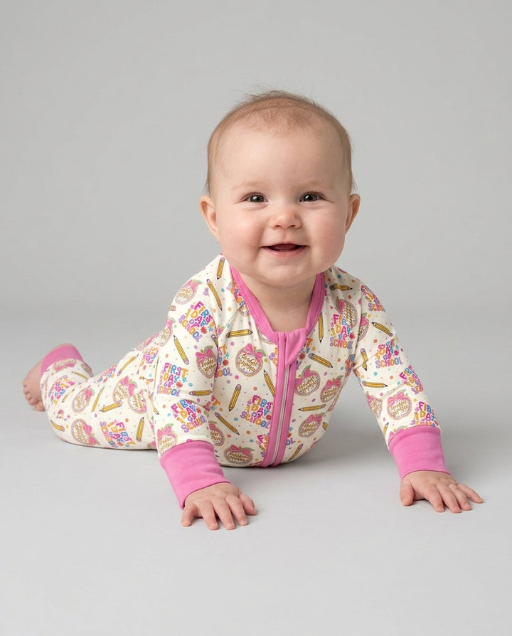 Gerippte Babykleidung mit individuellem Foto - Weich &amp; Skizzenhaft