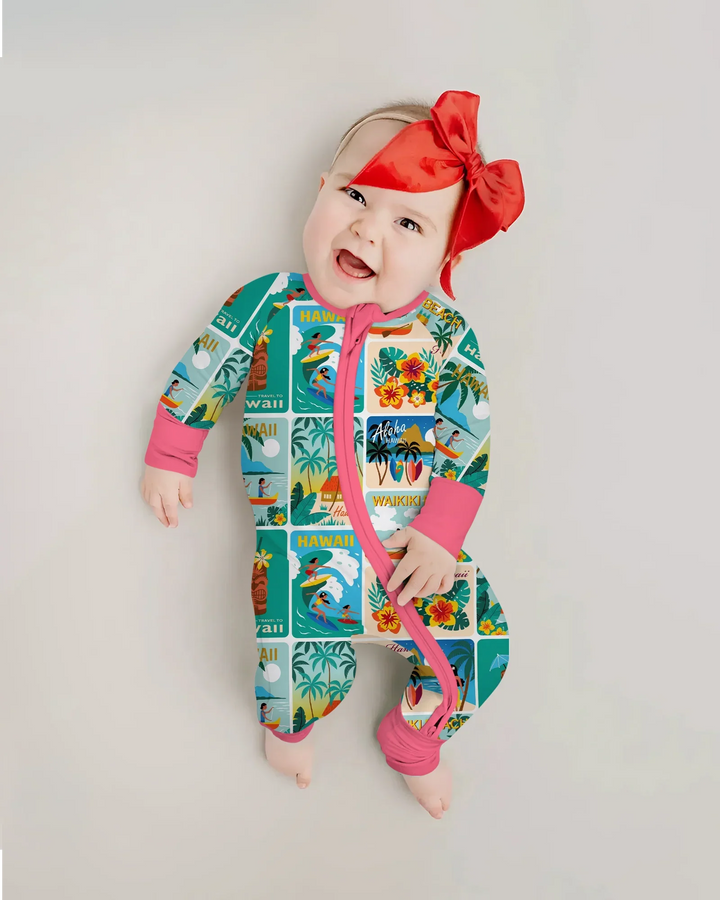 Aloha Postcard Paradise Bamboo Convertible Zippy