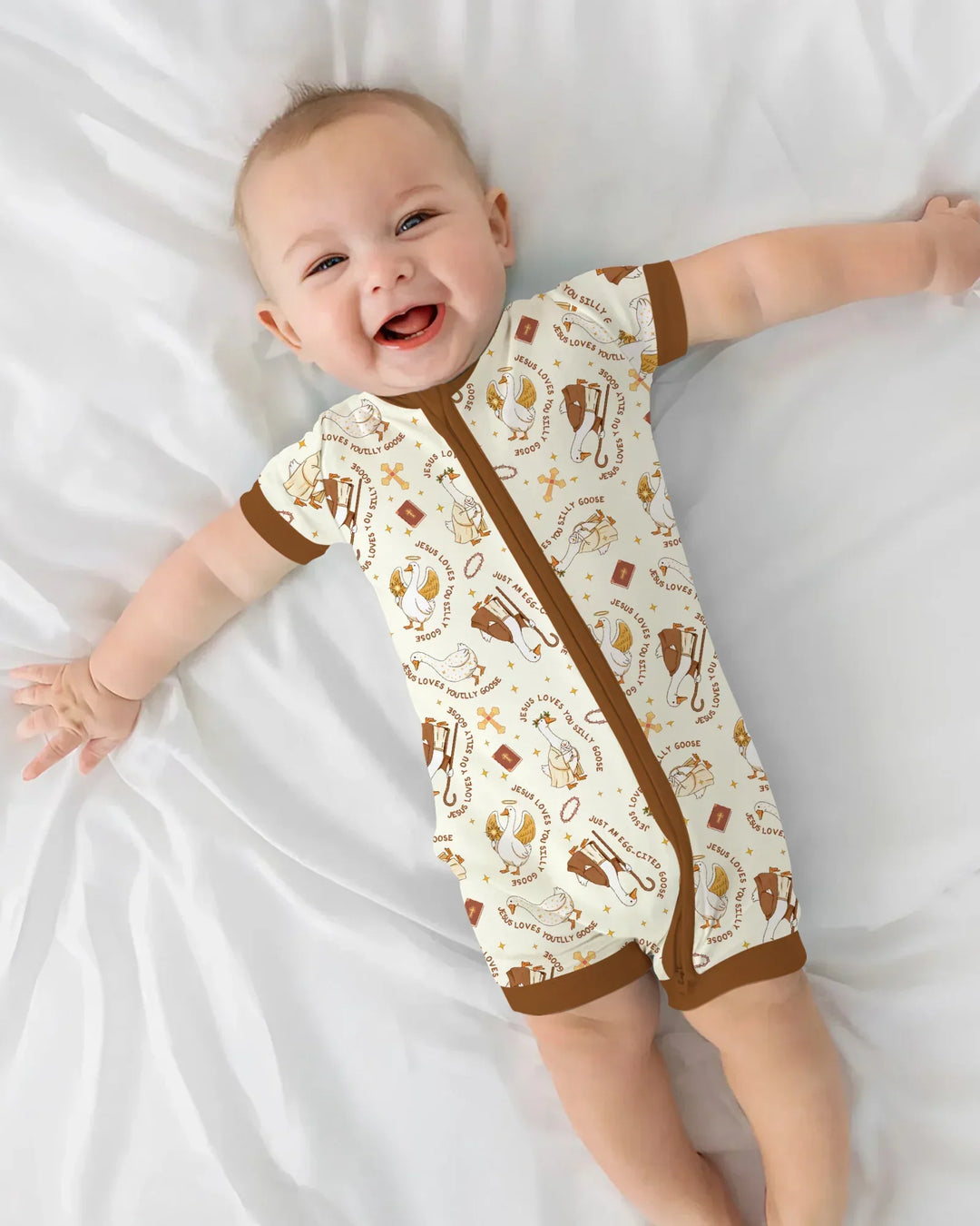 Jesus Loves You Silly Goose Shorty Zippy