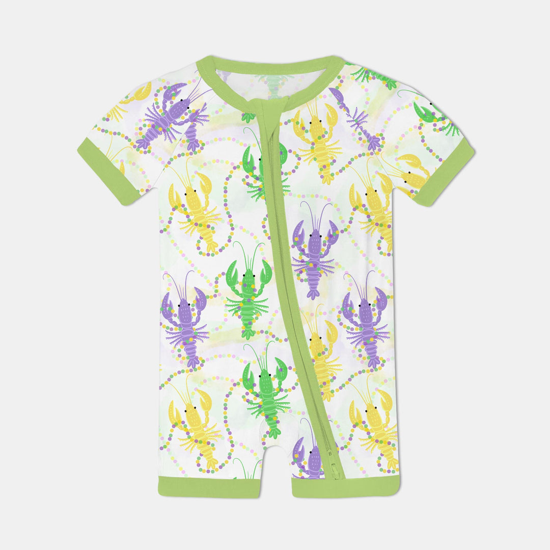 Mardi Gras Crawfish Family Matching Shorty Zippy