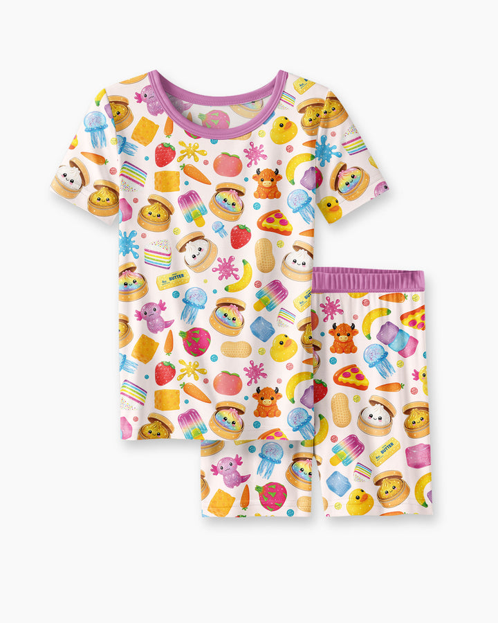 In My Squishies Era Bamboo Two Piece Short Sleeve Shorts Pajama Set