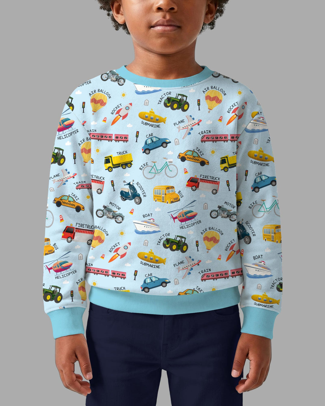 Sweatshirt mit Rundhalsausschnitt aus Bambusfaser