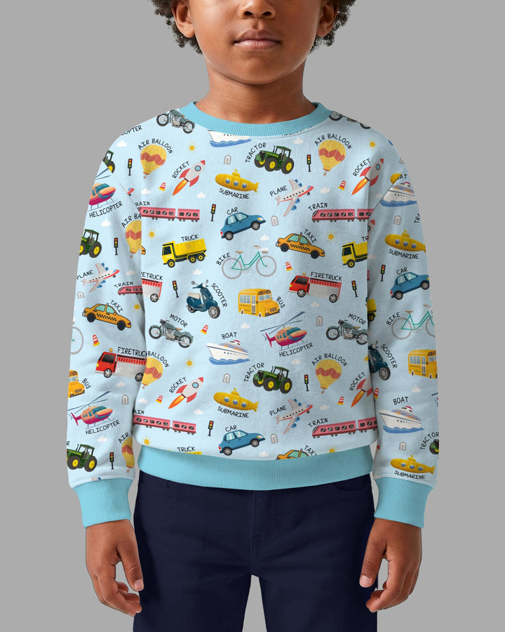 Sweatshirt mit Rundhalsausschnitt aus Bambusfaser