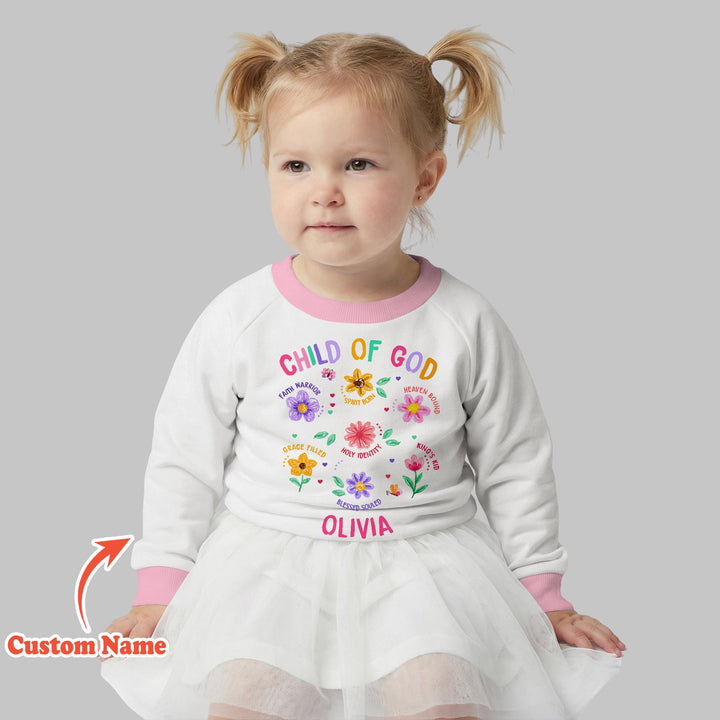 Custom Name Child of God Crewneck Sweatshirt