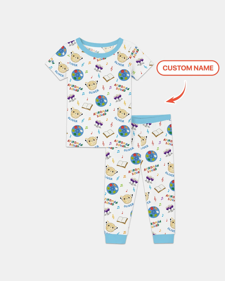 Zweiteiliges, kurzärmliges Pyjama-Set mit Marienkäfern