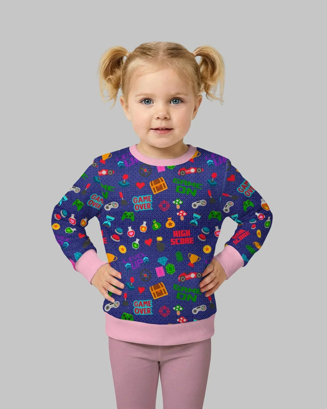 Gamer Mode On Family Matching Bamboo Crewneck Sweatshirt