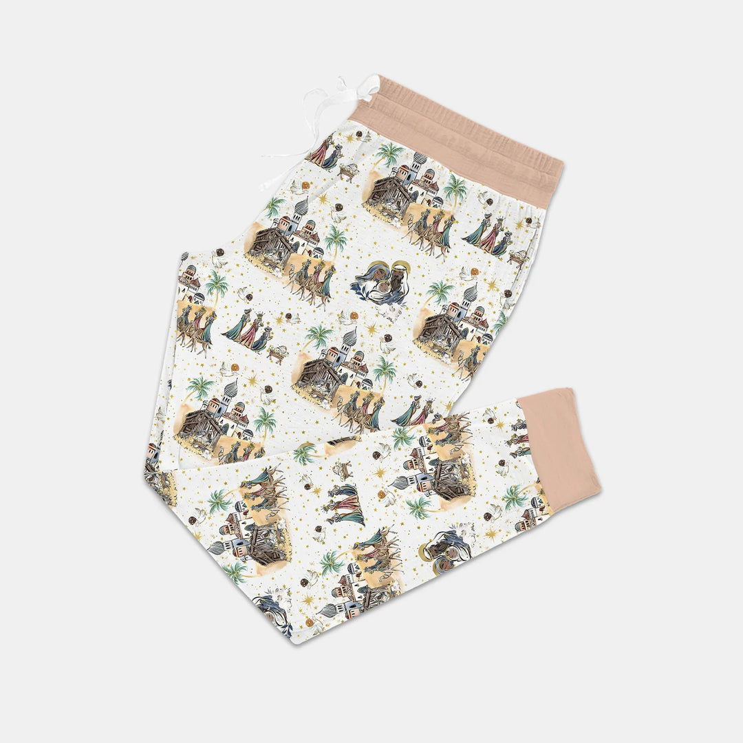 Nativity Christmas Family Matching Family Women Pajama Set