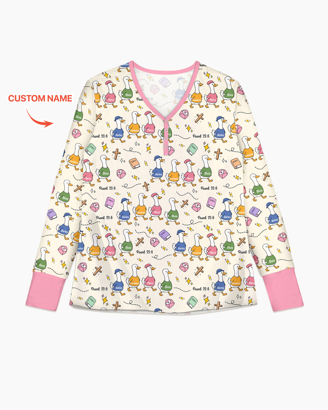 Psalm 23:6 Matching Family Bamboo Women Pajama Set