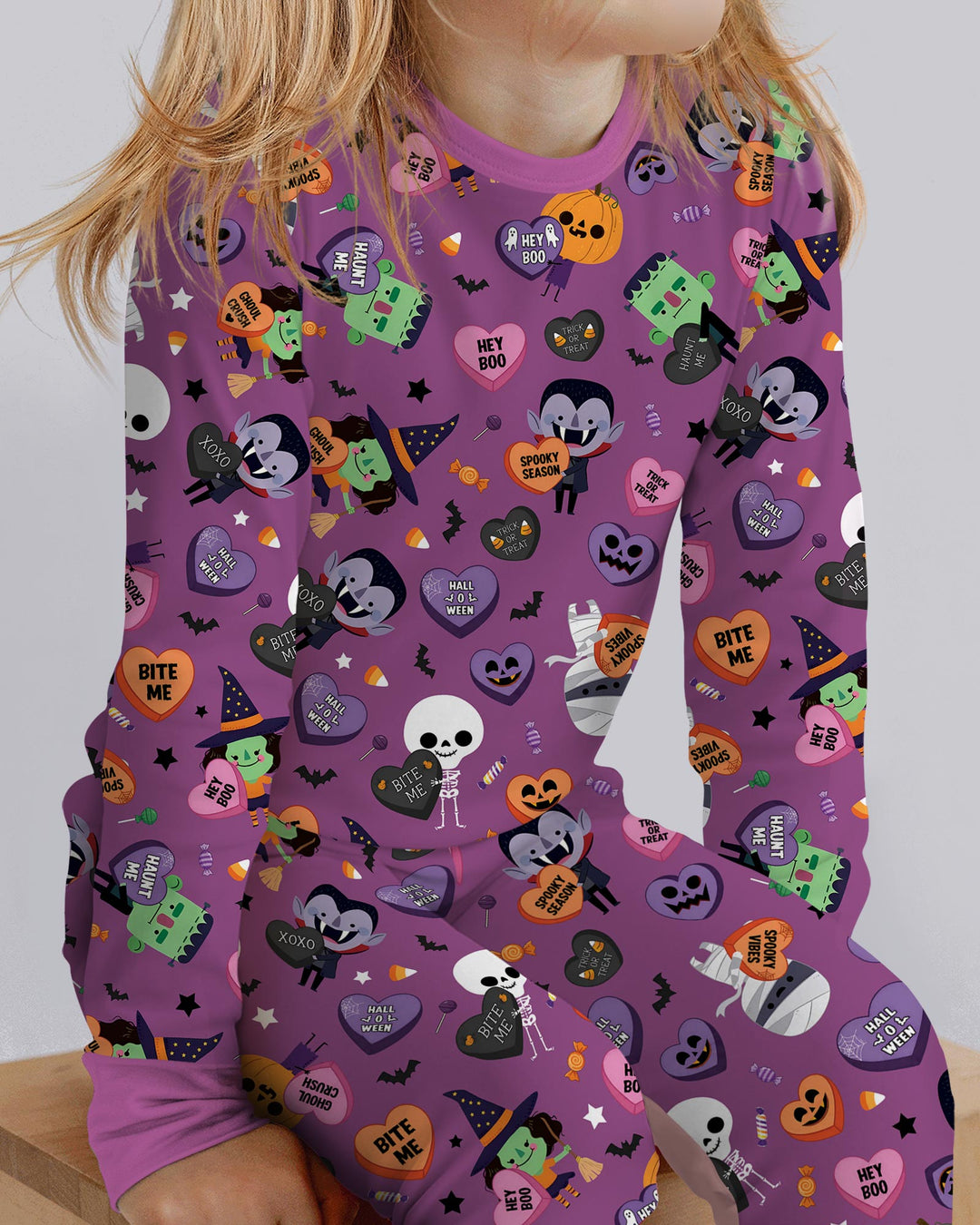 Boo Crew Monster Bamboo Two Piece Long Sleeve Pajama Set