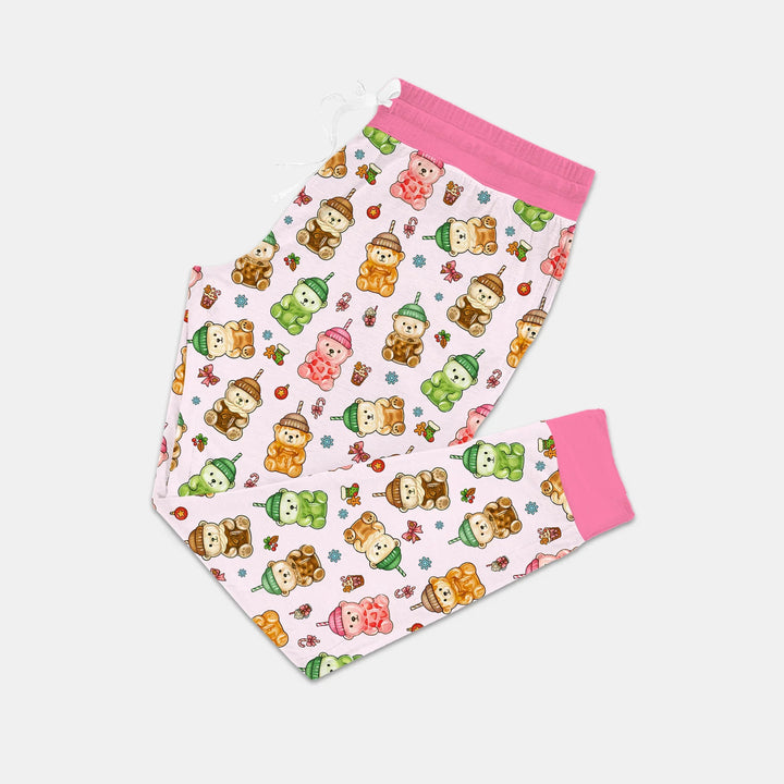 Holiday Bear Cup Custom Women Pajama Set