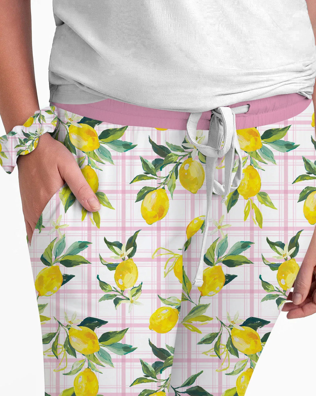 Conjunto de Pijama de Bambú para Mujer con Limones Mediterráneos a Juego para Toda la Familia