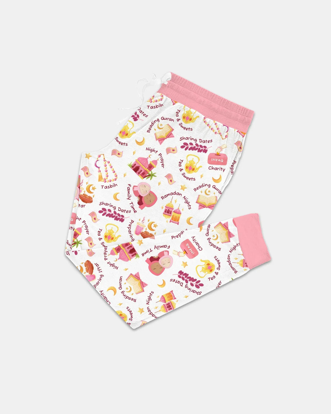 Ramadan Mubarak Matching Family Women Pajama Set