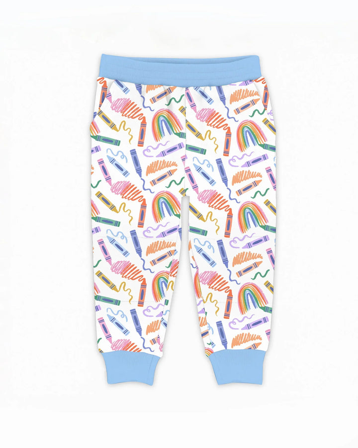 Crayon Chaos Bamboo Jogger