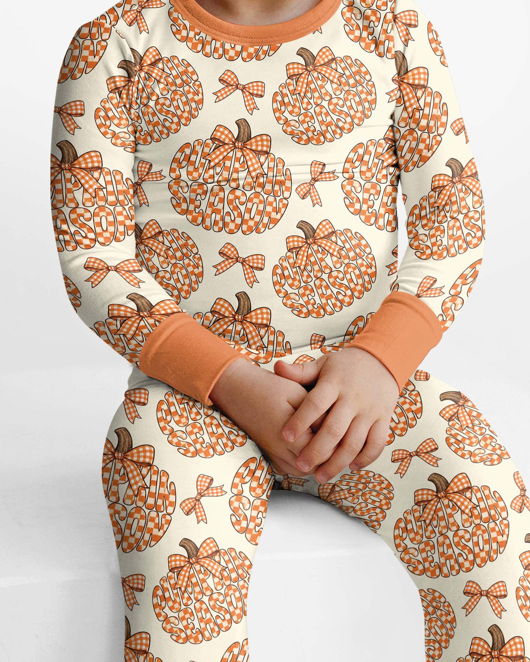 Pumpkin Season Bamboo Two Piece Long Sleeve Pajama Set