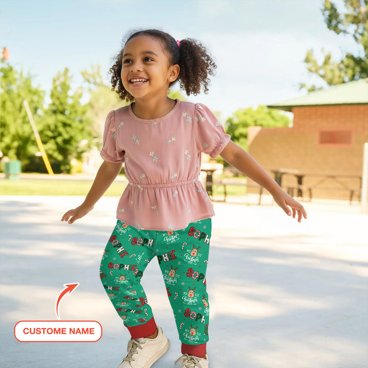 Custom Name "My First Christmas" Jogger