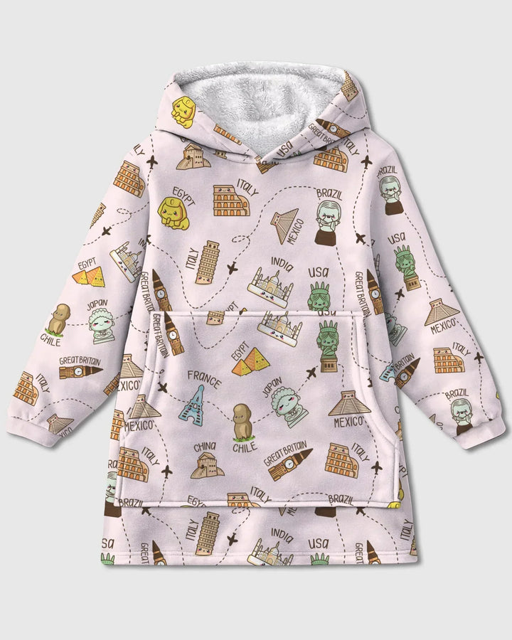 Kawaii World Tour Wearable Blanket Hoodie
