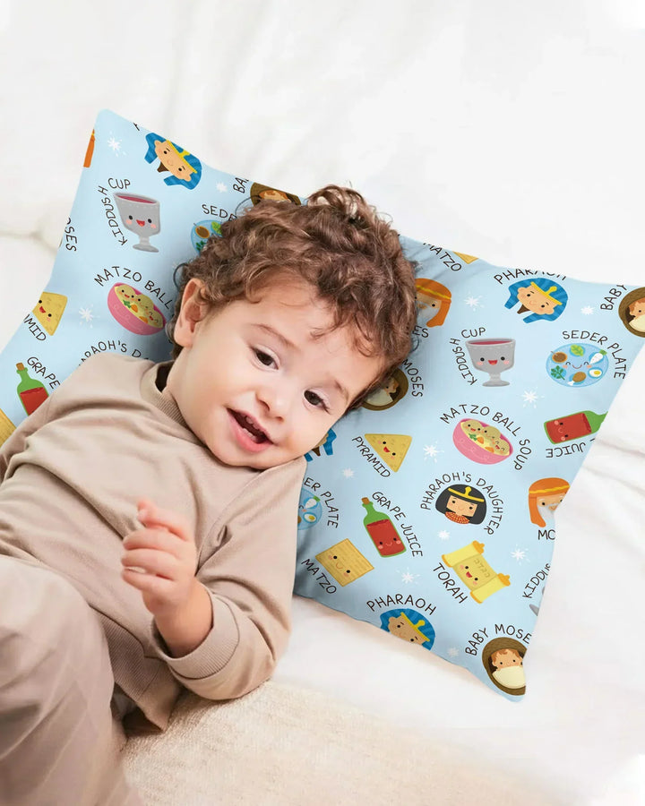 Cute Passover Characters Pillow Case